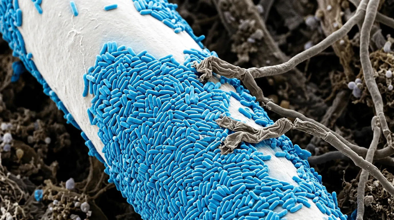 Kök çevresini kaplayan yoğun Bacillus tabakası